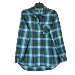 Eddie Bauer Plaid Shirt Women L Casual Relaxed Outdoor‎ Work Everyday Utility